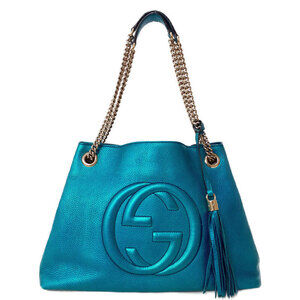 Gucci Soho Chain Tote pebbled leather Shoulder Bag